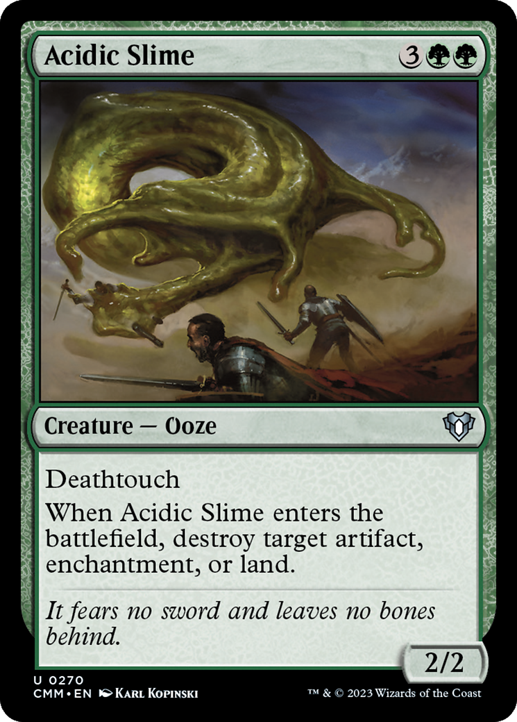Acidic Slime [Commander Masters] | Arkham Games and Comics