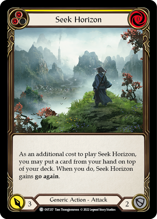 Seek Horizon (Yellow) [OUT217] (Outsiders) | Arkham Games and Comics