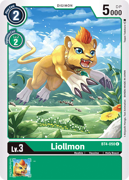 Liollmon [BT4-050] [Great Legend] | Arkham Games and Comics