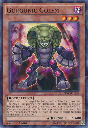 Gorgonic Golem [BP03-EN110] Shatterfoil Rare | Arkham Games and Comics