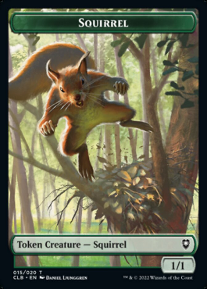 Squirrel Token [Commander Legends: Battle for Baldur's Gate Tokens] | Arkham Games and Comics