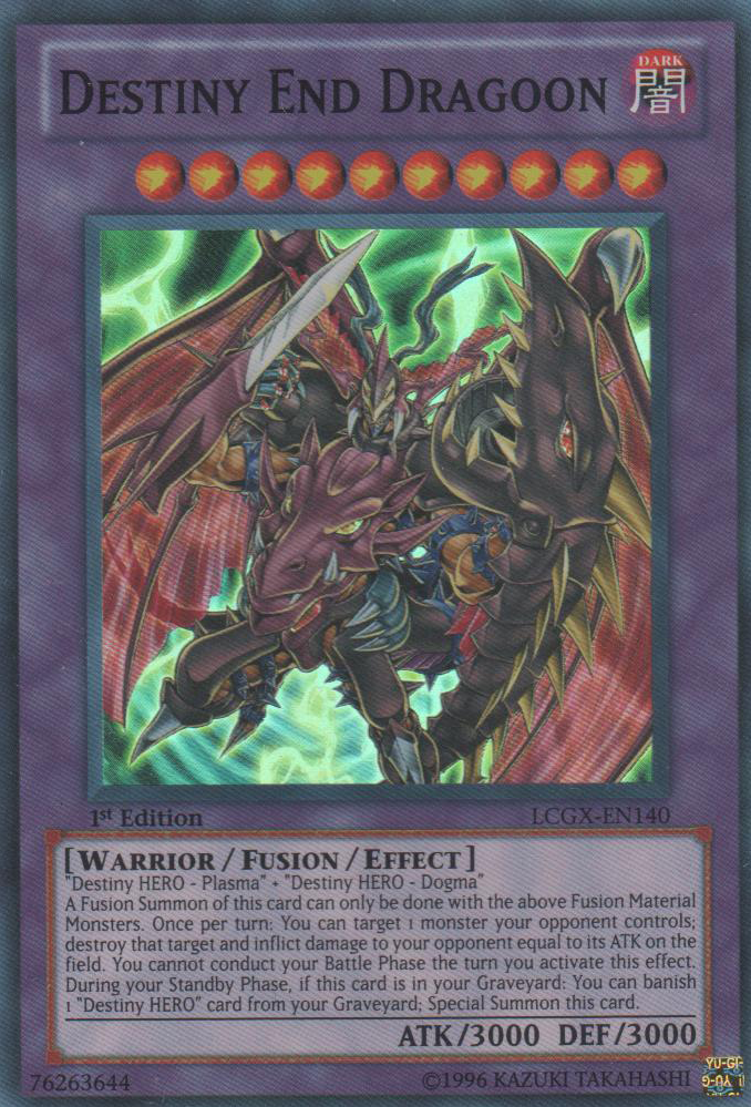 Destiny End Dragoon [LCGX-EN140] Super Rare | Arkham Games and Comics