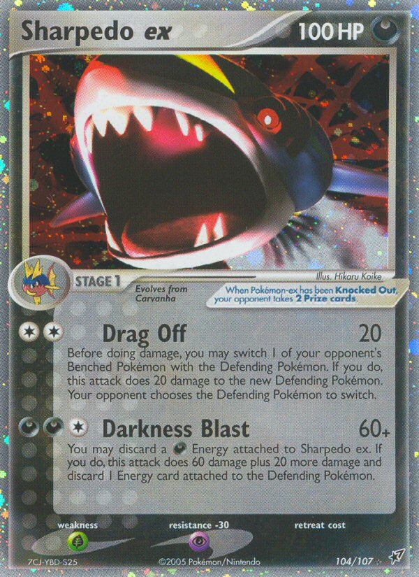 Sharpedo ex (104/107) [EX: Deoxys] | Arkham Games and Comics