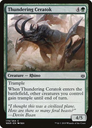 Thundering Ceratok [War of the Spark] | Arkham Games and Comics