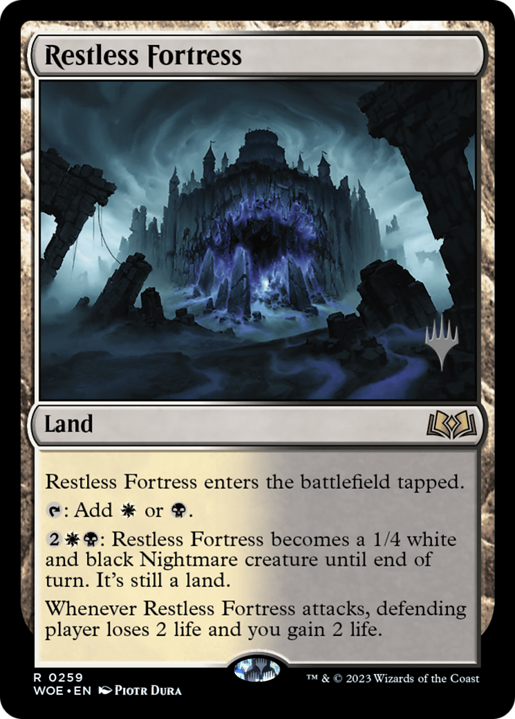 Restless Fortress (Promo Pack) [Wilds of Eldraine Promos] | Arkham Games and Comics