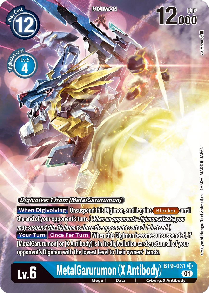 MetalGarurumon (X Antibody) [BT9-031] (Alternate Art) [X Record] | Arkham Games and Comics