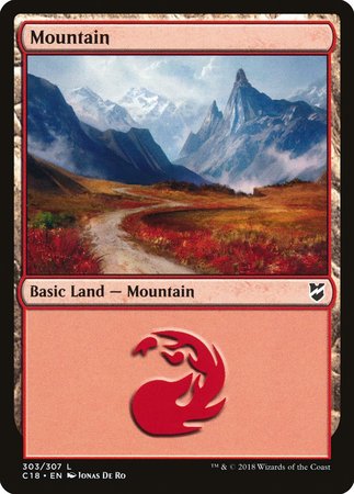 Mountain (303) [Commander 2018] | Arkham Games and Comics