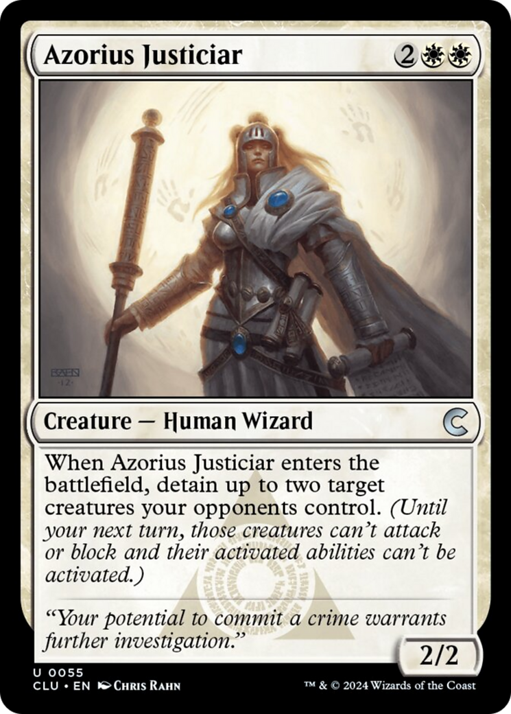 Azorius Justiciar [Ravnica: Clue Edition] | Arkham Games and Comics