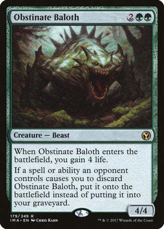 Obstinate Baloth [Iconic Masters] | Arkham Games and Comics