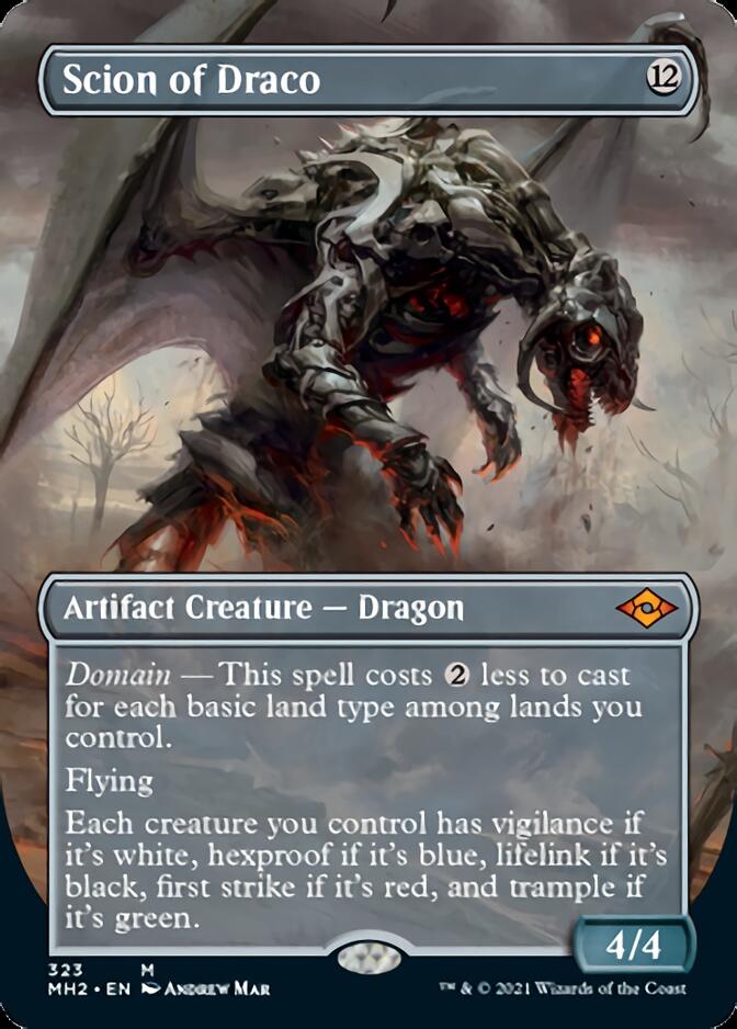 Scion of Draco (Borderless Alternate Art) [Modern Horizons 2] | Arkham Games and Comics