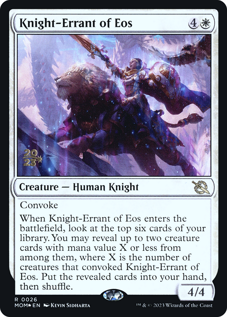 Knight-Errant of Eos [March of the Machine Prerelease Promos] | Arkham Games and Comics