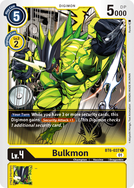 Bulkmon [BT6-037] [Double Diamond] | Arkham Games and Comics