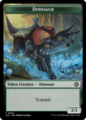 Copy // Dinosaur Double-Sided Token [The Lost Caverns of Ixalan Commander Tokens] | Arkham Games and Comics