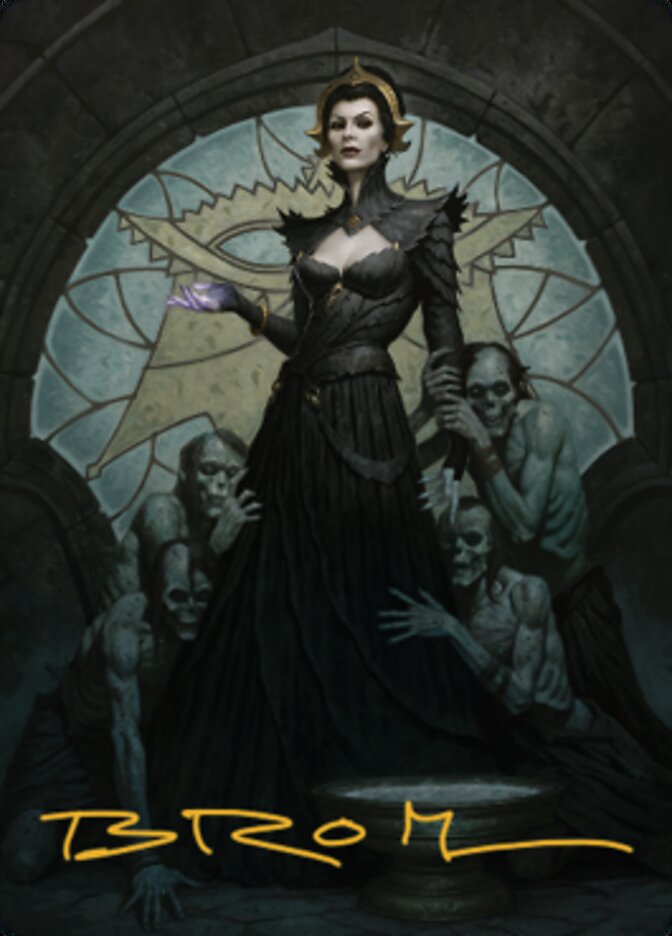 Liliana of the Veil Art Card (Gold-Stamped Signature) [Dominaria United Art Series] | Arkham Games and Comics