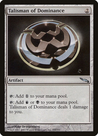 Talisman of Dominance [Mirrodin] | Arkham Games and Comics