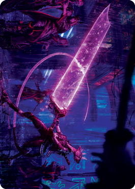 Enormous Energy Blade Art Card [Kamigawa: Neon Dynasty Art Series] | Arkham Games and Comics