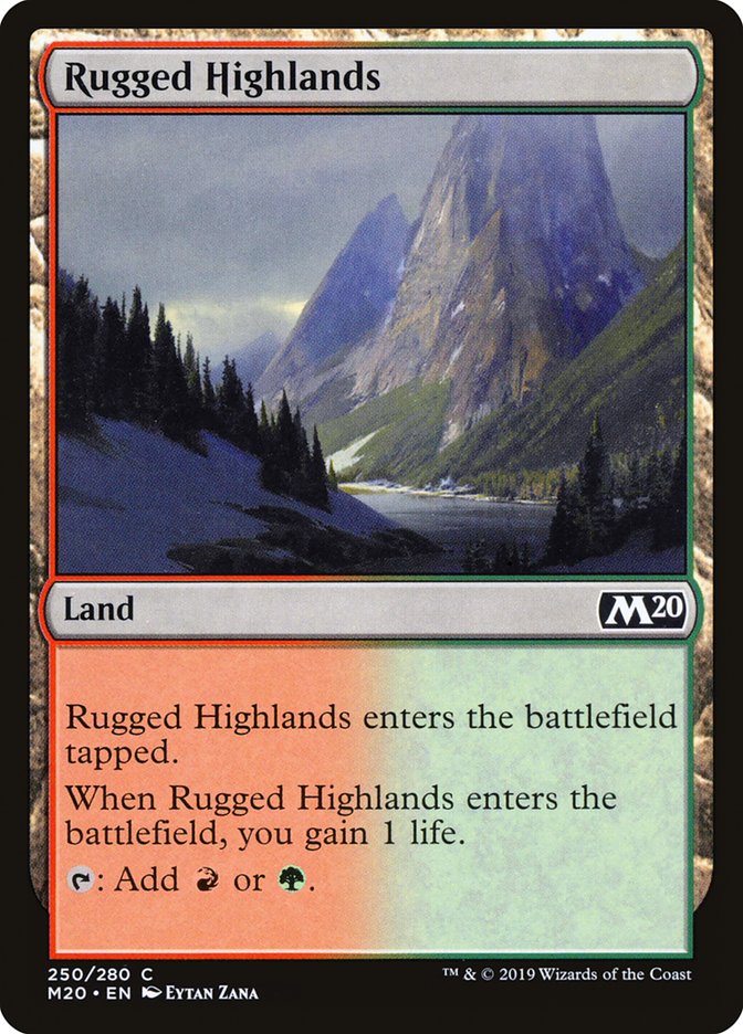 Rugged Highlands [Core Set 2020] | Arkham Games and Comics