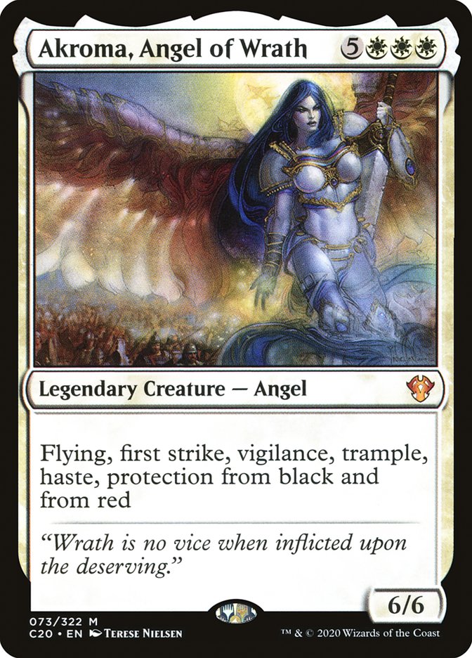 Akroma, Angel of Wrath [Commander 2020] | Arkham Games and Comics