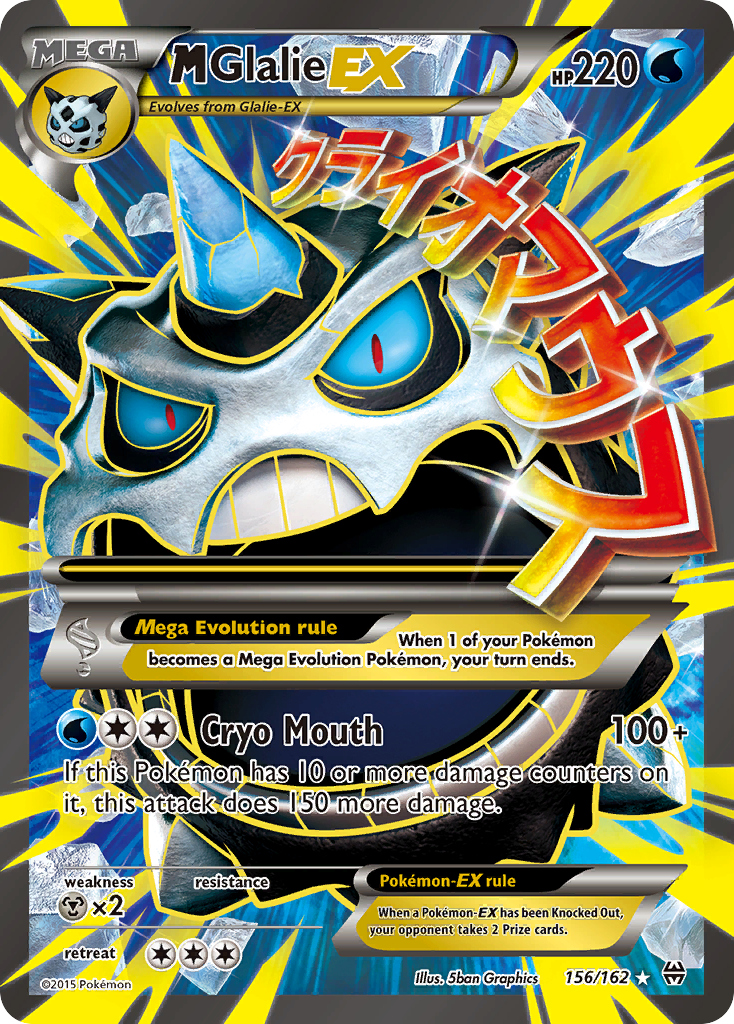 M Glalie EX (156/162) [XY: BREAKthrough] | Arkham Games and Comics