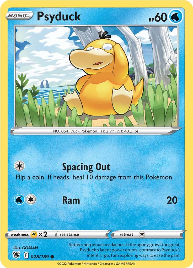 Psyduck (028/189) [Sword & Shield: Astral Radiance] | Arkham Games and Comics