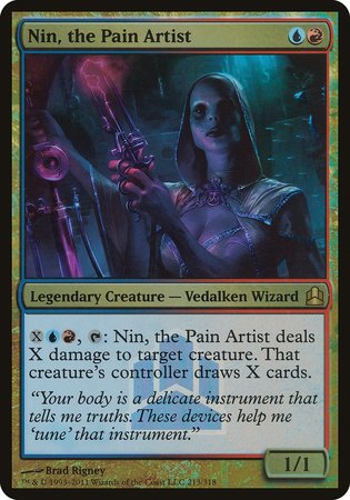 Nin, the Pain Artist (Commander Launch Promo) [Commander 2011 Launch Party] | Arkham Games and Comics