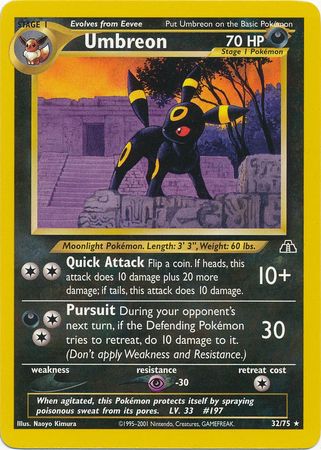 Umbreon (32/75) [Neo Discovery Unlimited] | Arkham Games and Comics