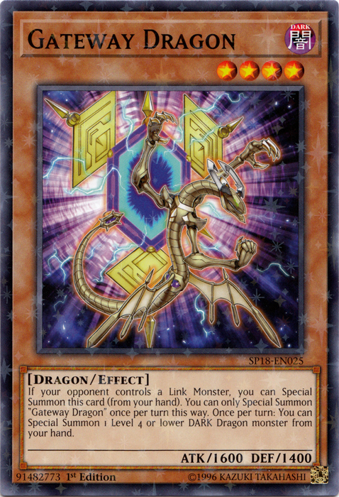 Gateway Dragon [SP18-EN025] Starfoil Rare | Arkham Games and Comics