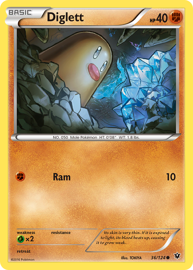 Diglett (36/124) [XY: Fates Collide] | Arkham Games and Comics