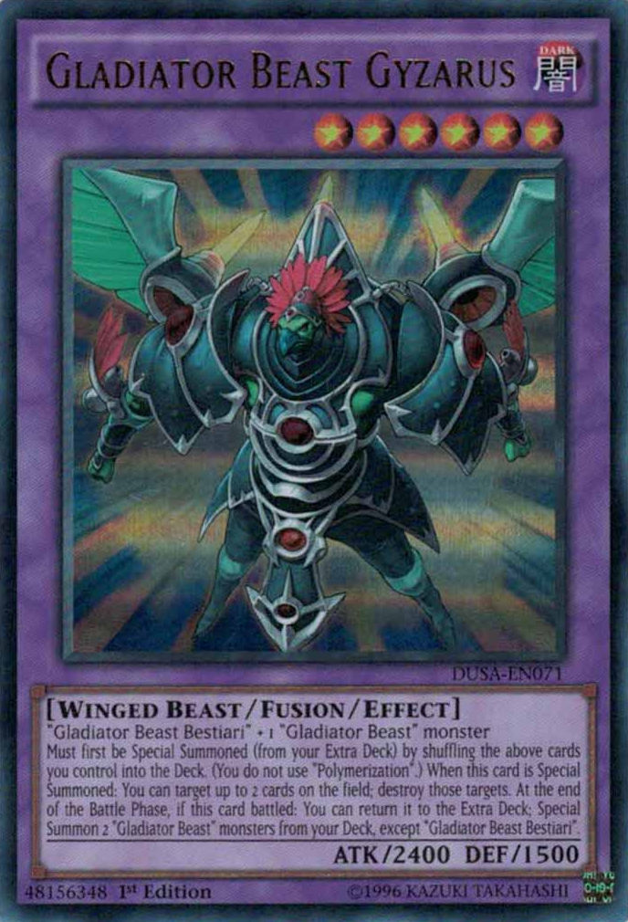 Gladiator Beast Gyzarus [DUSA-EN071] Ultra Rare | Arkham Games and Comics