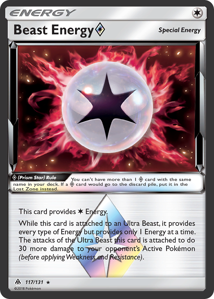 Beast Energy (117/131) (Prism Star) [Sun & Moon: Forbidden Light] | Arkham Games and Comics