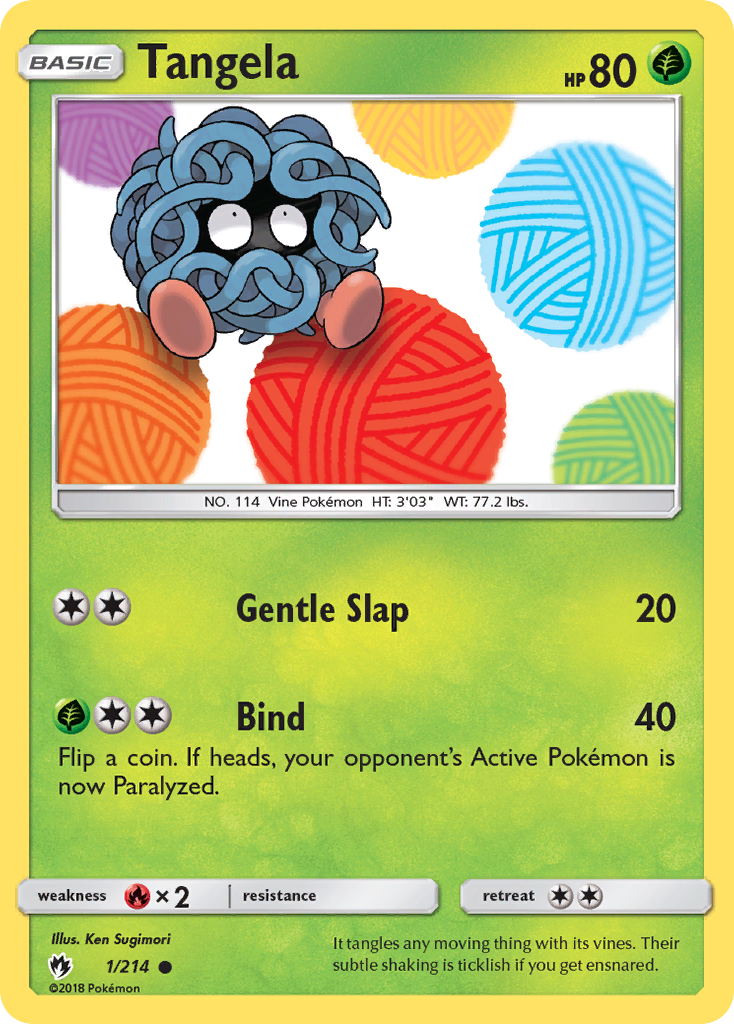 Tangela (1/214) [Sun & Moon: Lost Thunder] | Arkham Games and Comics