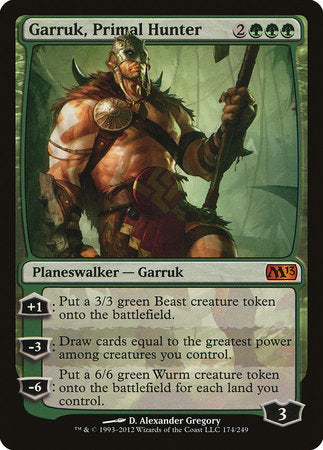 Garruk, Primal Hunter [Magic 2013] | Arkham Games and Comics