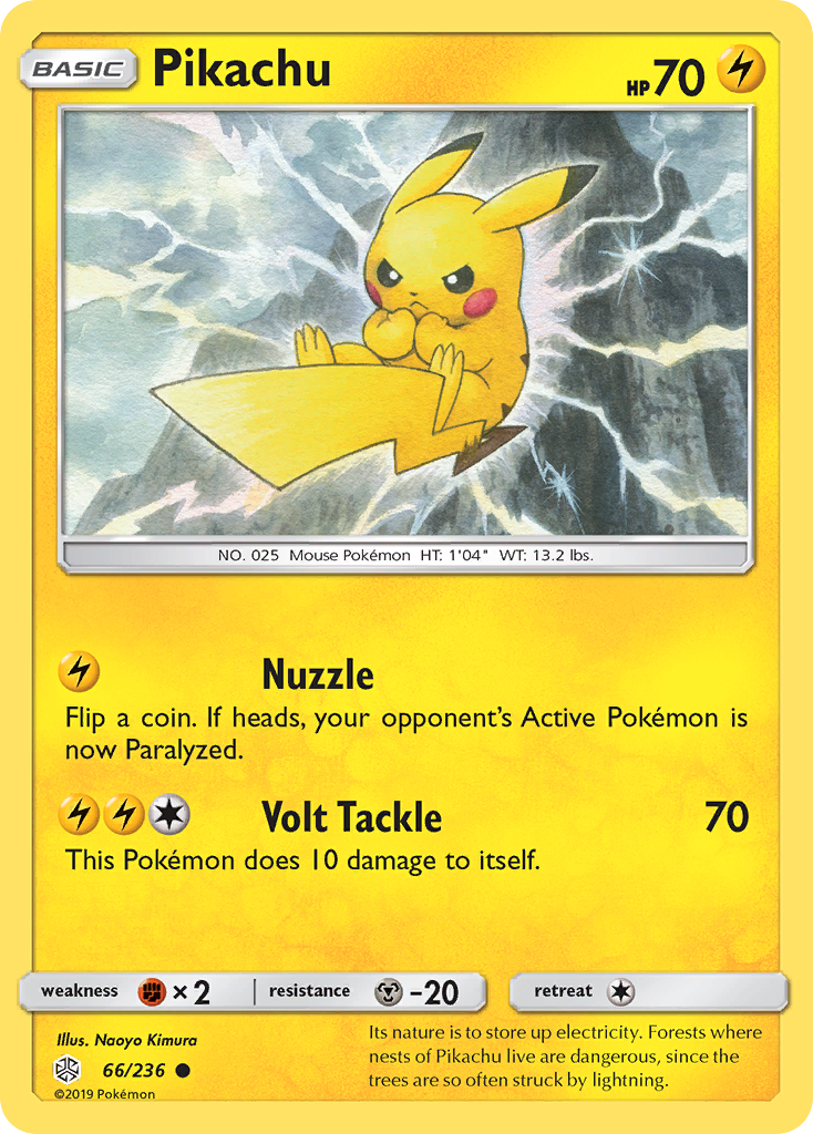 Pikachu (66/236) [Sun & Moon: Cosmic Eclipse] | Arkham Games and Comics