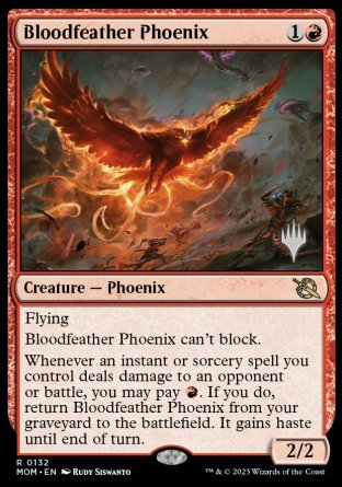 Bloodfeather Phoenix (Promo Pack) [March of the Machine Promos] | Arkham Games and Comics