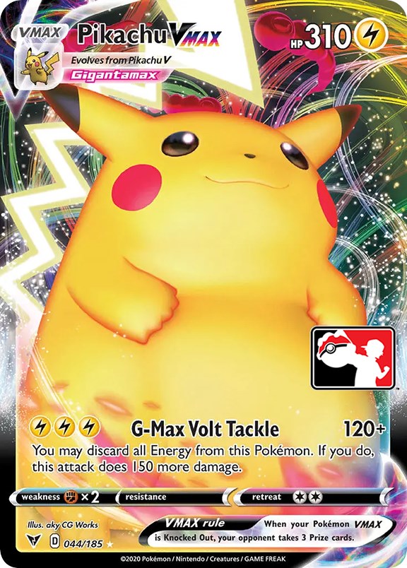 Pikachu VMAX (044/185) [Prize Pack Series One] | Arkham Games and Comics