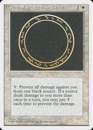 Circle of Protection: Black [Fourth Edition] | Arkham Games and Comics
