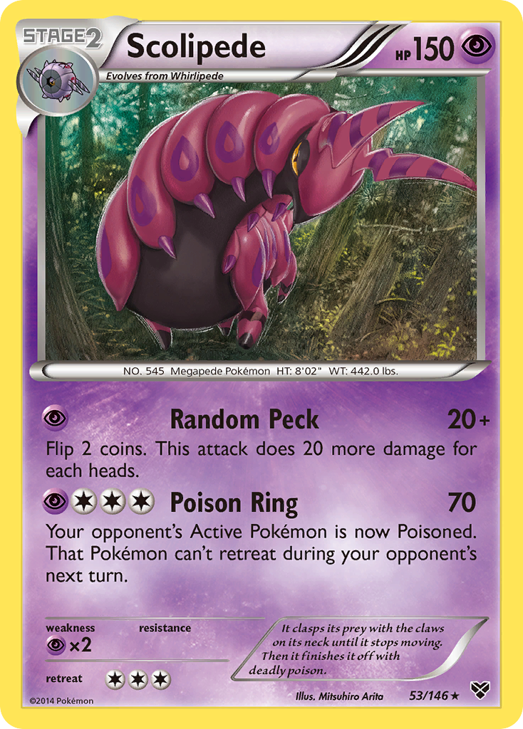 Scolipede (53/146) [XY: Base Set] | Arkham Games and Comics