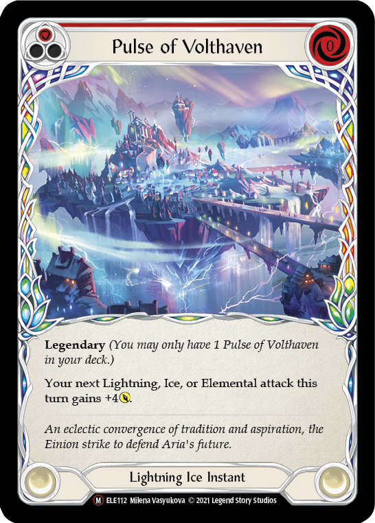 Pulse of Volthaven [U-ELE112] (Tales of Aria Unlimited)  Unlimited Rainbow Foil | Arkham Games and Comics