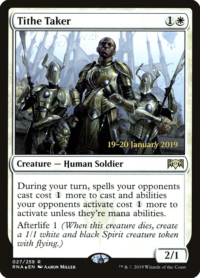 Tithe Taker [Ravnica Allegiance Prerelease Promos] | Arkham Games and Comics