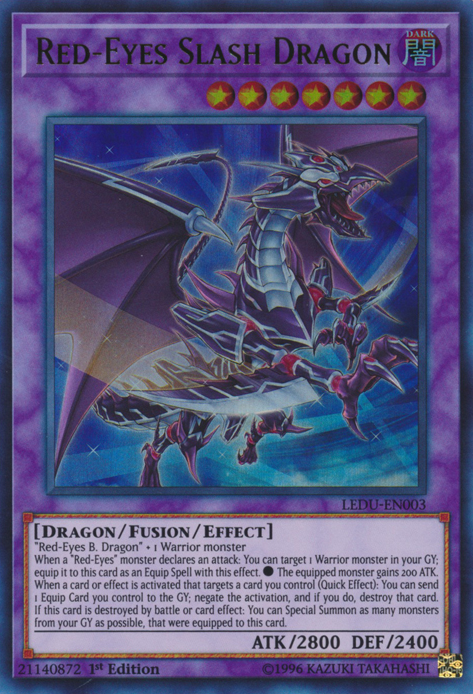 Red-Eyes Slash Dragon [LEDU-EN003] Ultra Rare | Arkham Games and Comics