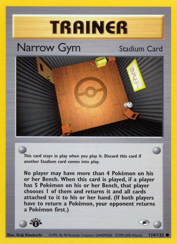 Narrow Gym (124/132) [Gym Heroes 1st Edition] | Arkham Games and Comics