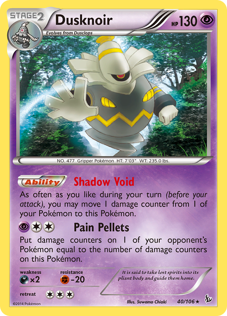 Dusknoir (40/106) [XY: Flashfire] | Arkham Games and Comics