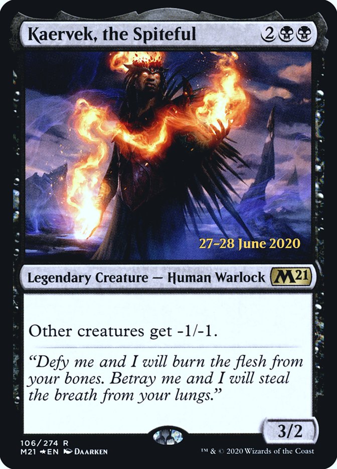 Kaervek, the Spiteful  [Core Set 2021 Prerelease Promos] | Arkham Games and Comics