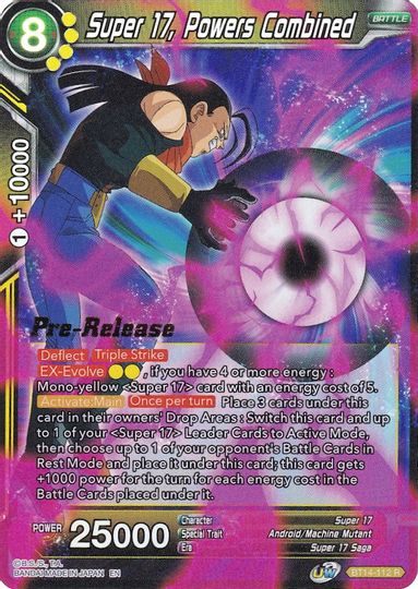 Super 17, Powers Combined (BT14-112) [Cross Spirits Prerelease Promos] | Arkham Games and Comics