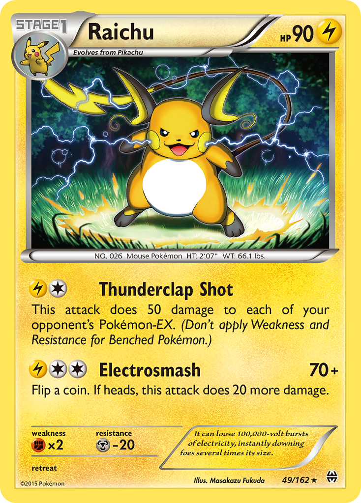 Raichu (49/162) [XY: BREAKthrough] | Arkham Games and Comics