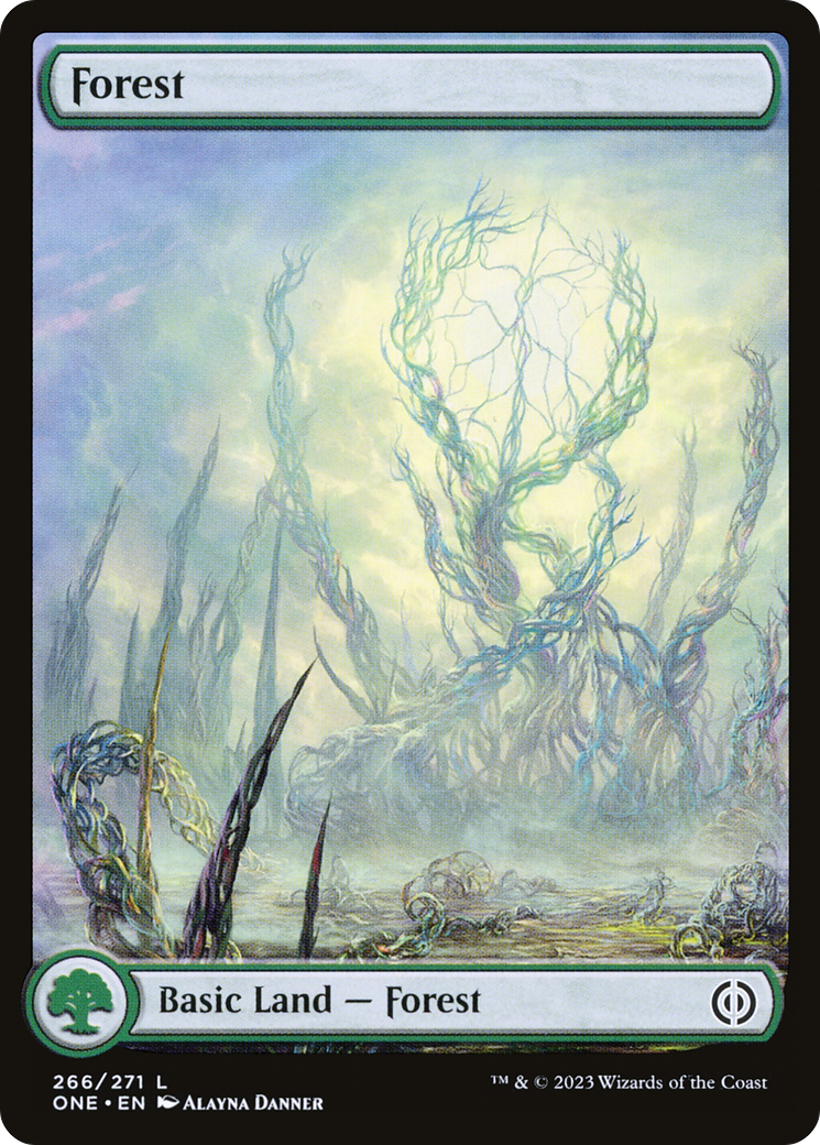 Forest (266) (Full-Art) [Phyrexia: All Will Be One] | Arkham Games and Comics