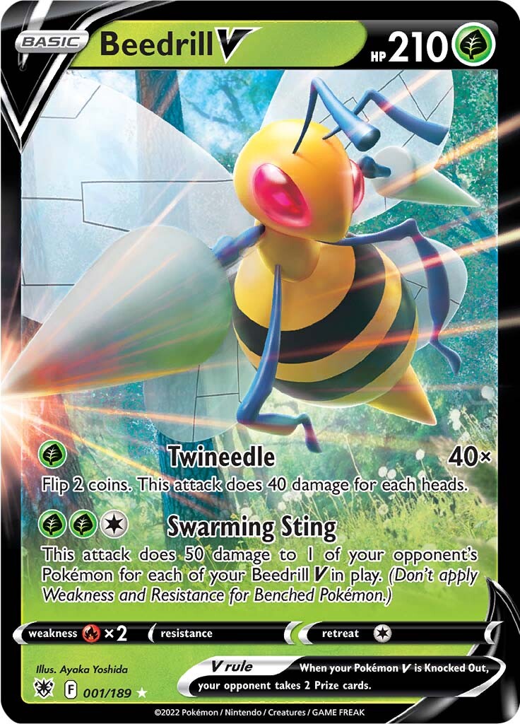 Beedrill V (001/189) [Sword & Shield: Astral Radiance] | Arkham Games and Comics