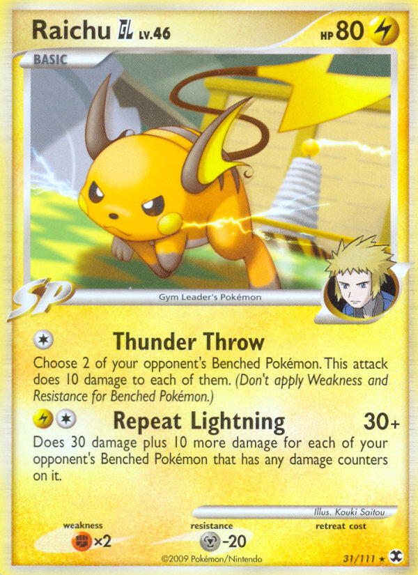 Raichu GL (31/111) [Platinum: Rising Rivals] | Arkham Games and Comics