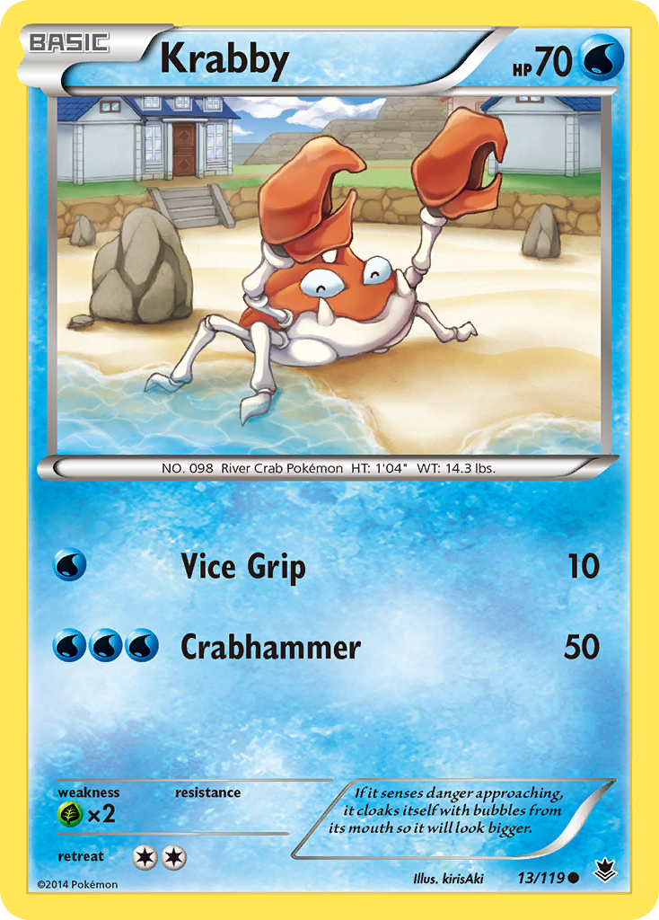 Krabby (13/119) [XY: Phantom Forces] | Arkham Games and Comics