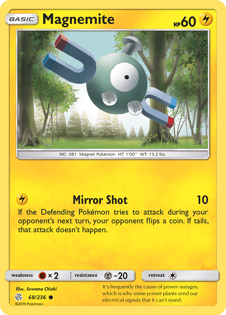 Magnemite (68/236) [Sun & Moon: Cosmic Eclipse] | Arkham Games and Comics